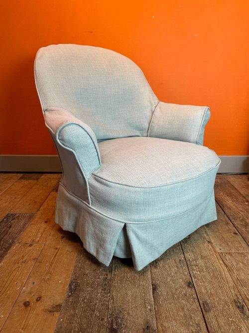 fig 1. Antique French Napoleon III Crapeaud Armchair