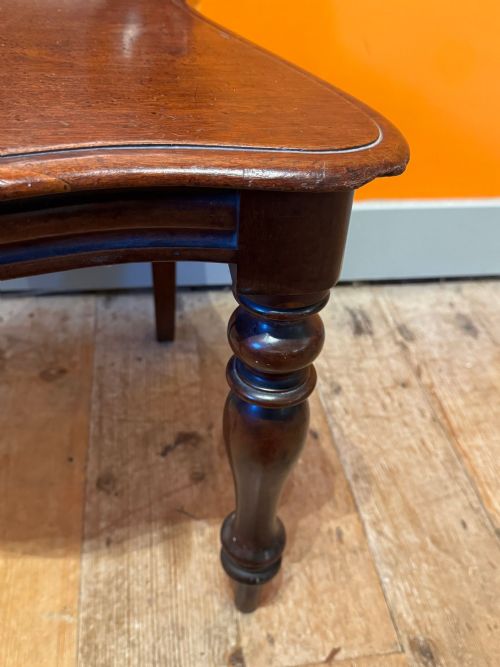 VICTORIAN MAHOGANY HALL CHAIR - ADDITIONAL PHOTO 5