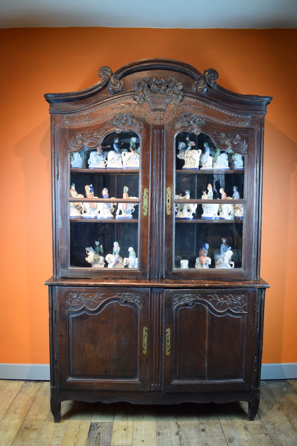 French 18th century oak buffet a deux corps
