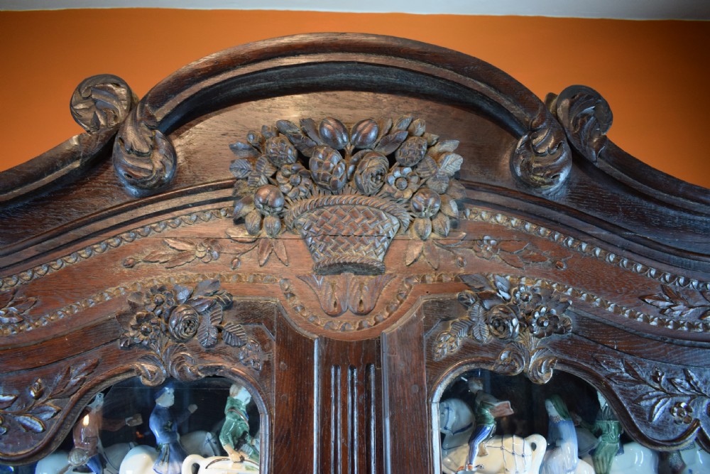 French 18th century oak buffet a deux corps View IV