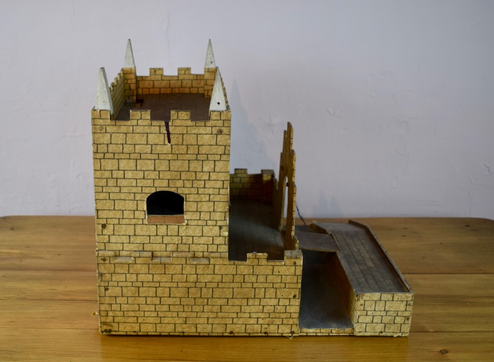 Vintage 1930's Paper Covered Model Toy Fort View V