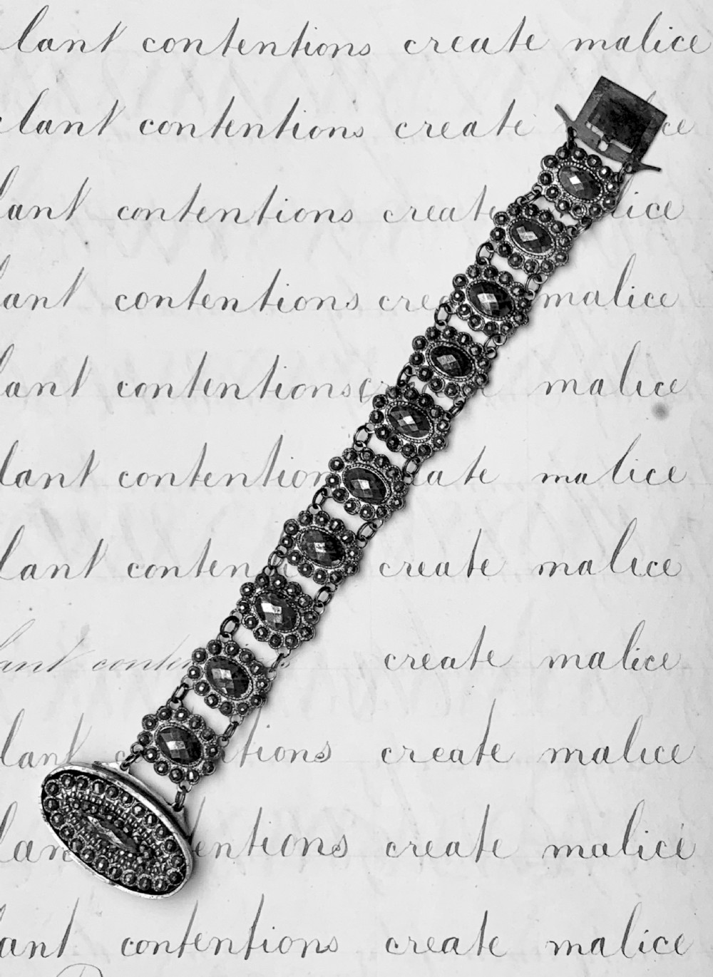 Fine quality Georgian cut steel bracelet circa 1780 View VI