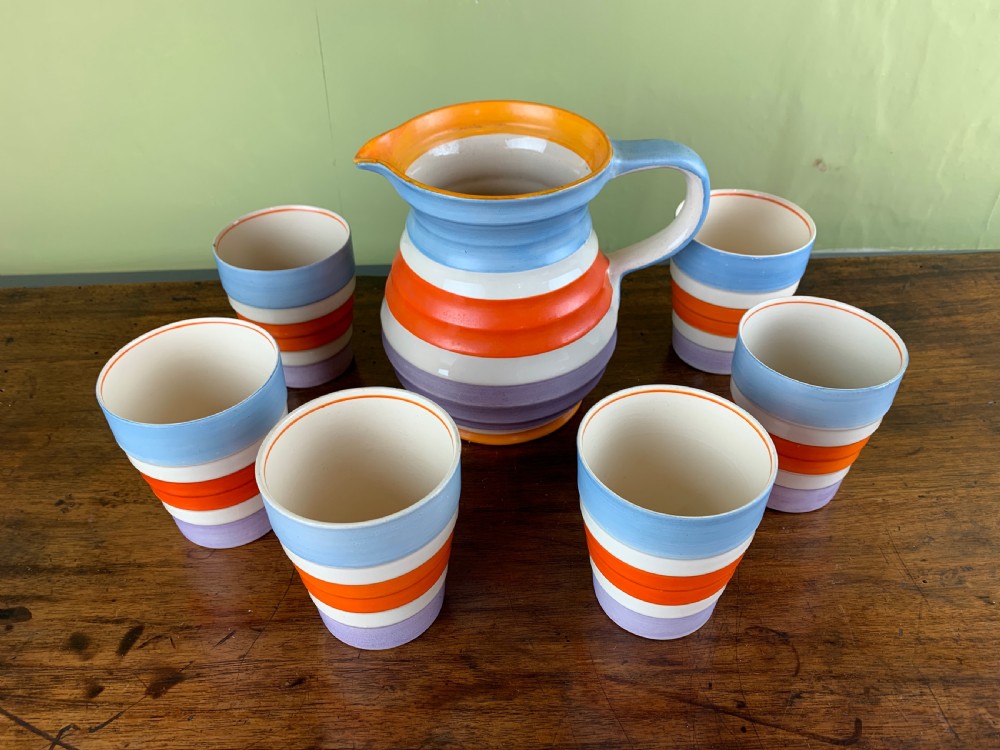 Art Deco Swinnertons Pottery lemonade or water set View II