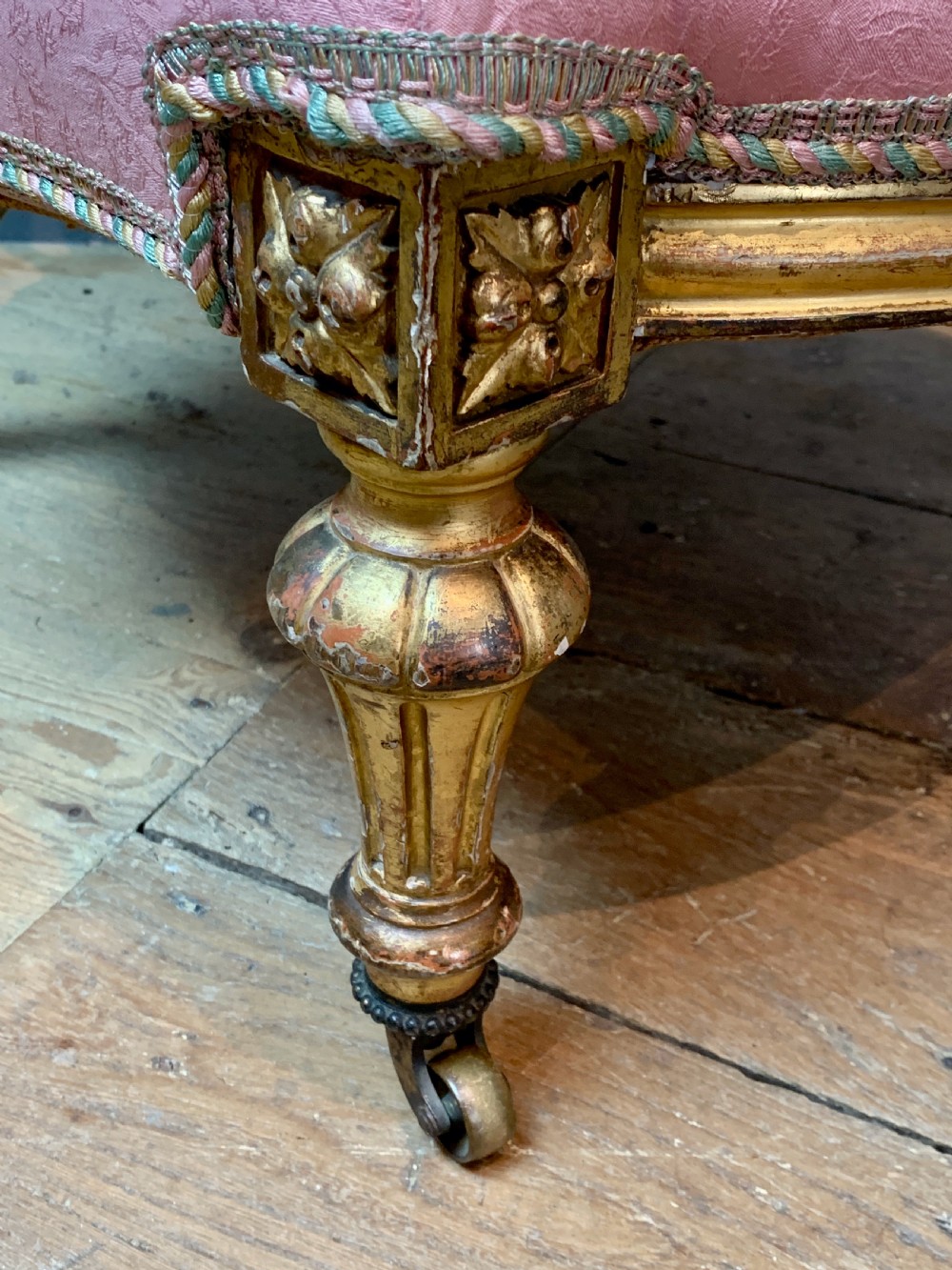 Victorian giltwood occasional bedroom chair  View IV