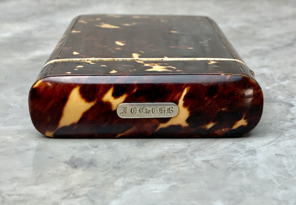Antique tortoiseshell card or cigar case View III