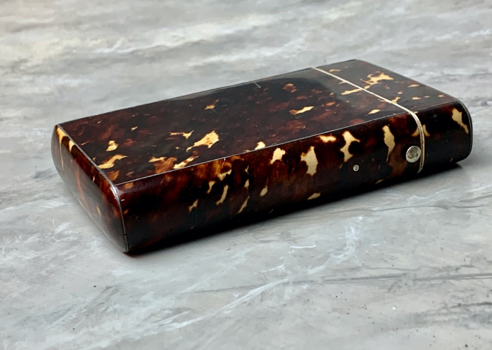 Antique tortoiseshell card or cigar case View IV