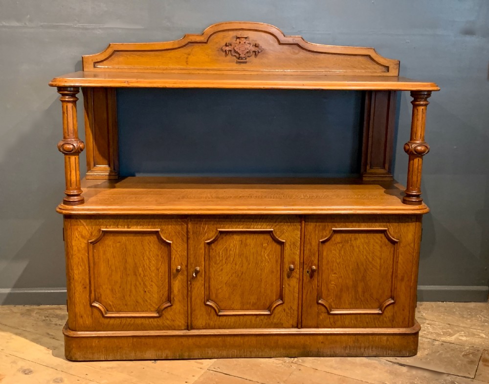 Victorian Light Oak Open Buffet / Server View II