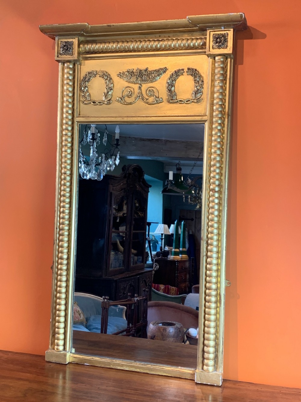Regency giltwood pier mirror of good size
