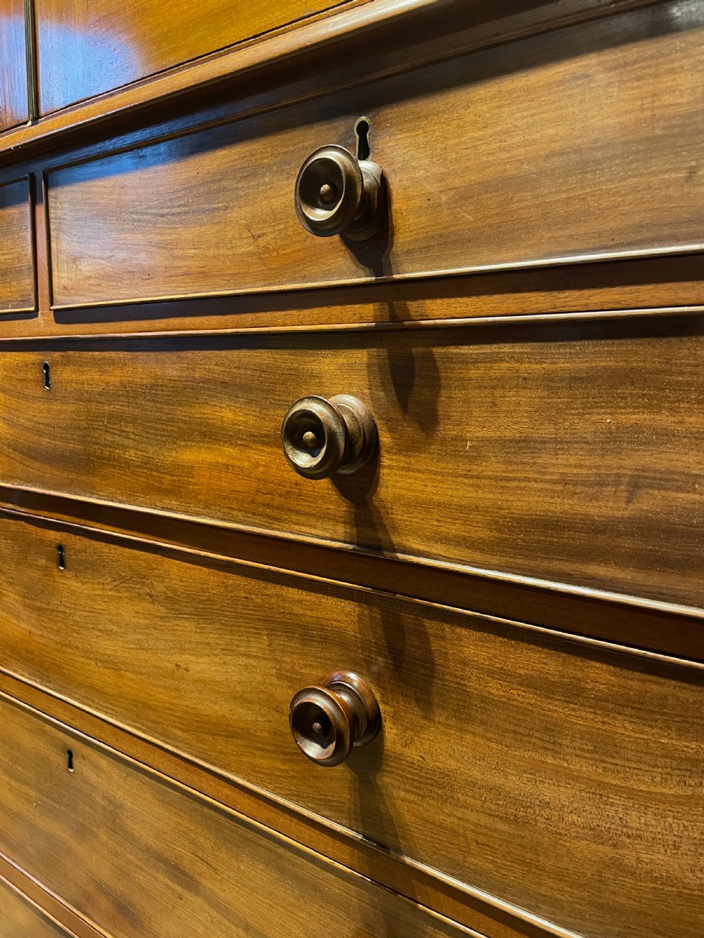 Regency mahogany breakfront compactum wardrobe from Warleigh Manor, Bath View II
