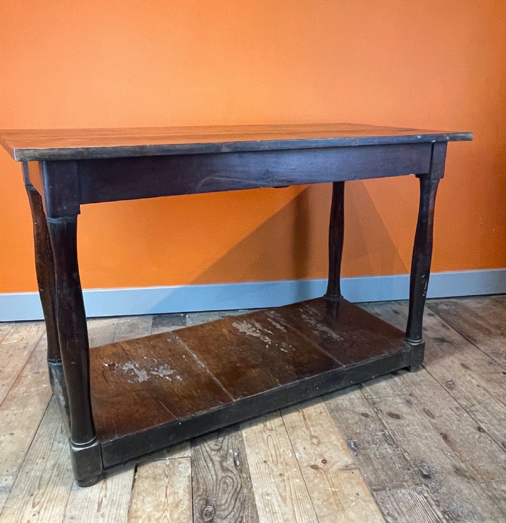18th century provincial French fruitwood serving / console table View VIII