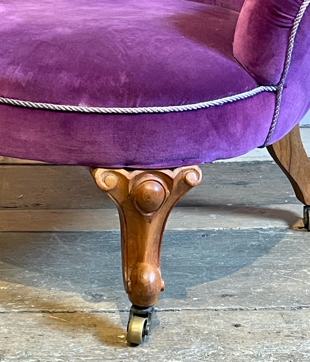 Victorian button back armchair View II