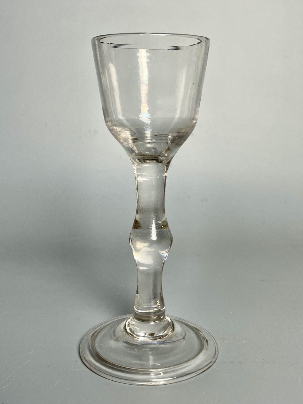 Georgian wine glass with knop stem View II