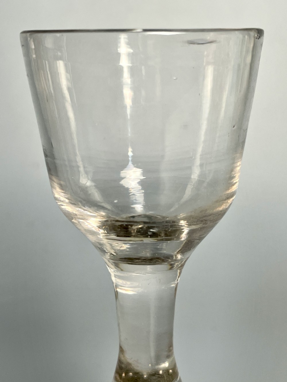 Georgian wine glass with knop stem View IV