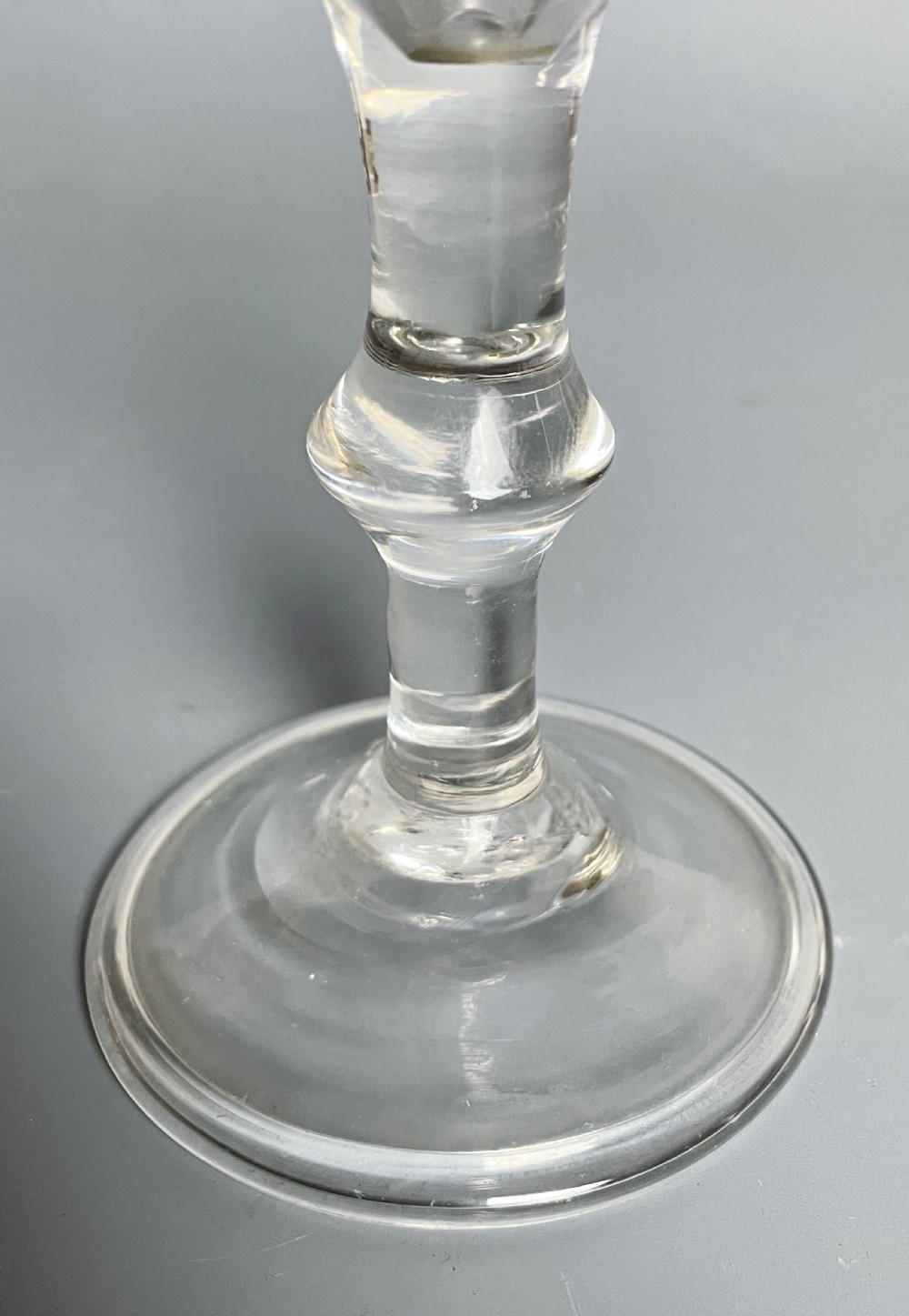 Georgian wine glass with knopped stem View III