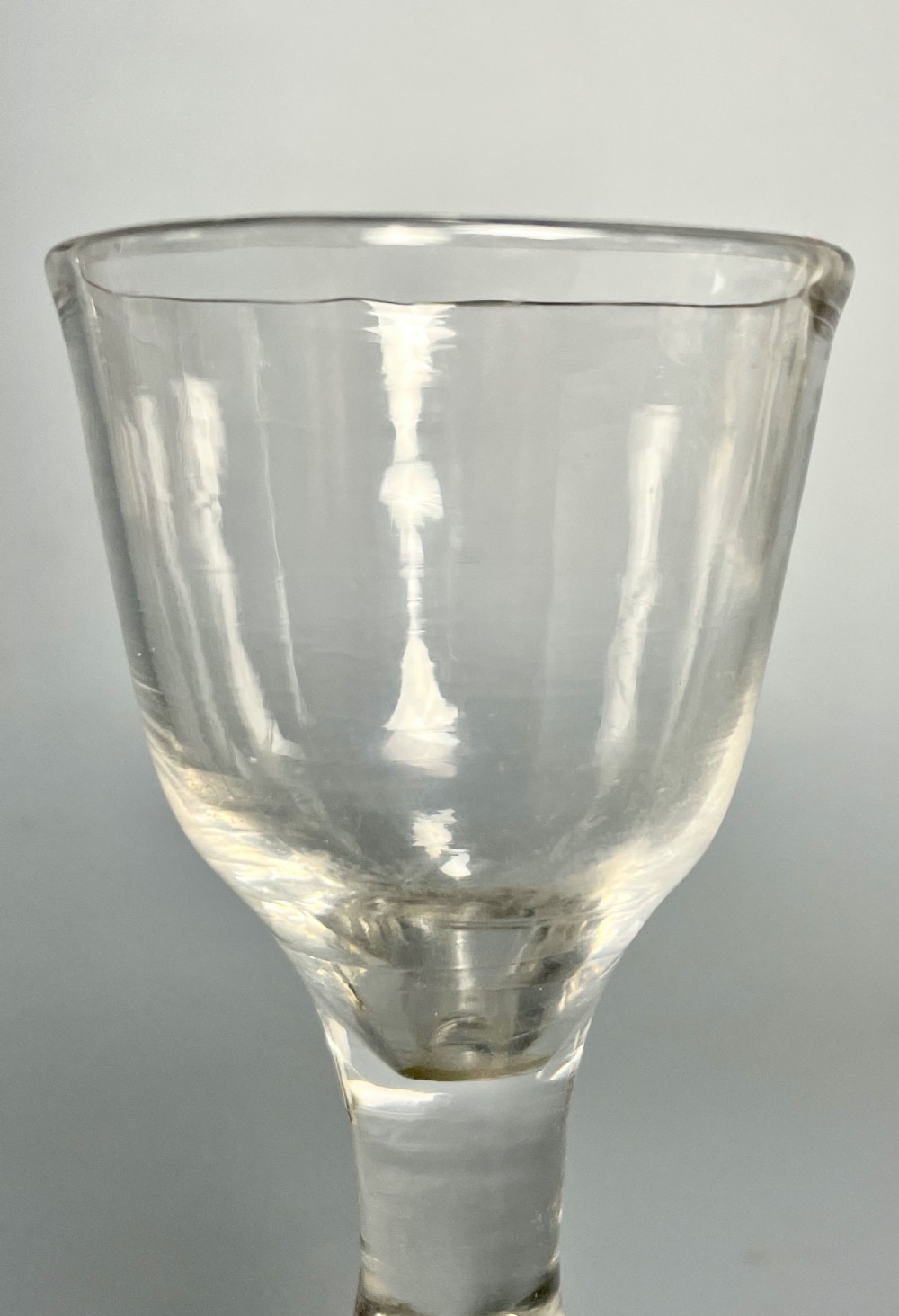 Georgian wine glass with knopped stem View IV