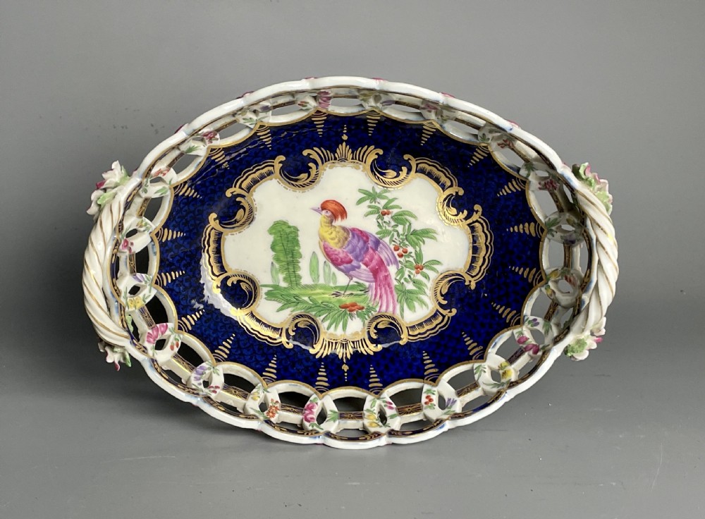 Samson of Paris 'Worcester' Blue Scale Basket