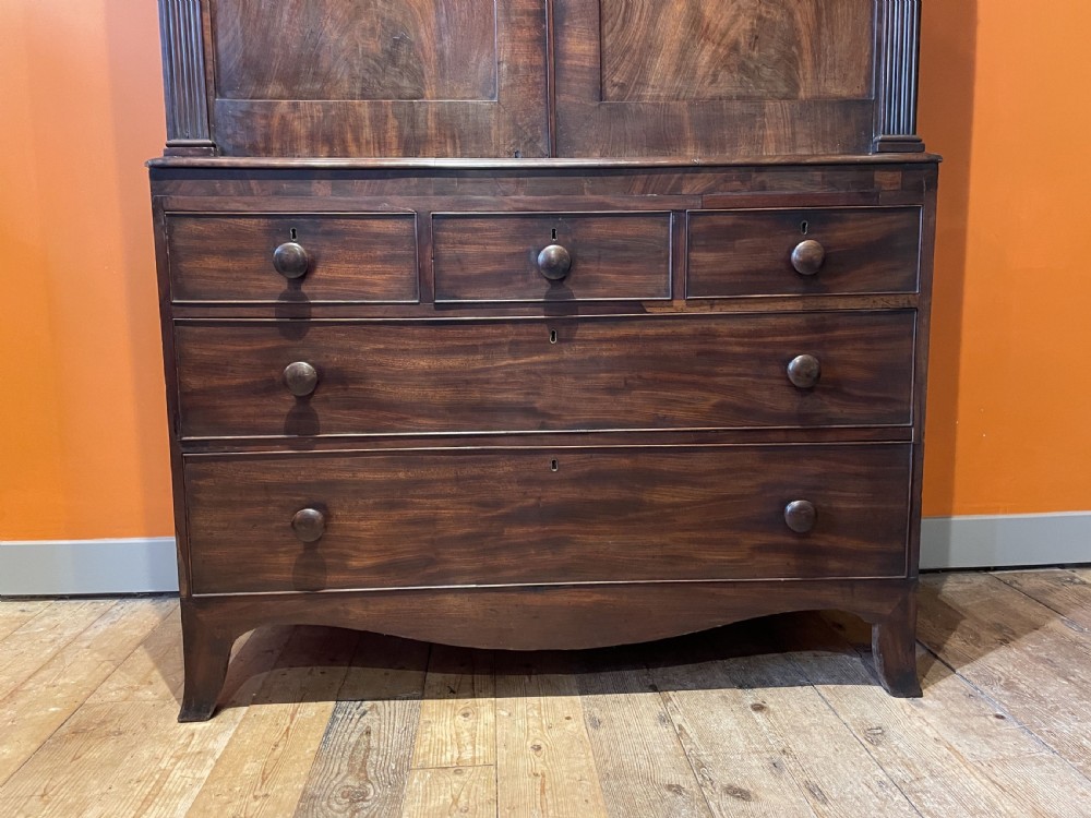 Regency Mahogany Linen Press View IV