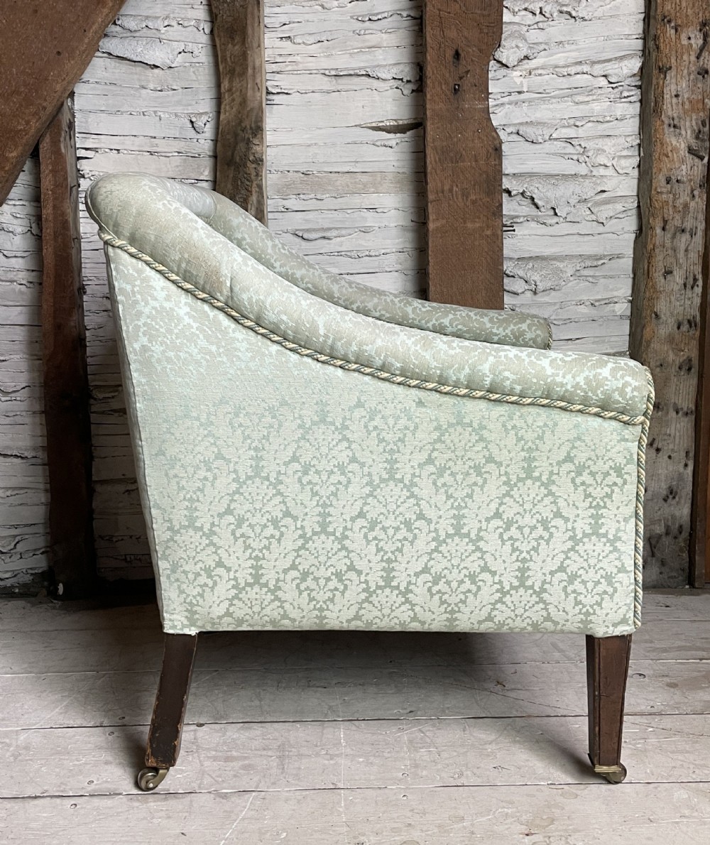 Edwardian Square Back Armchair View IV