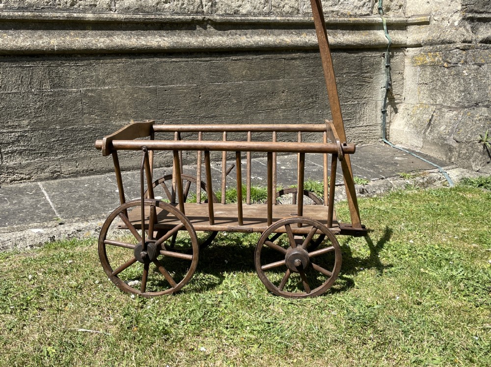 Antique Wooden Dog or Hand Cart