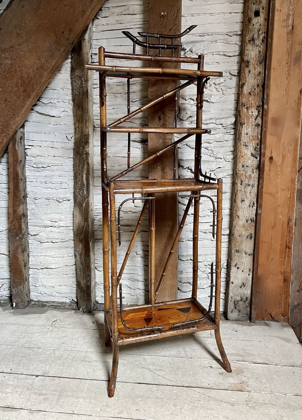 Victorian Aesthetric Bamboo Plant Stand