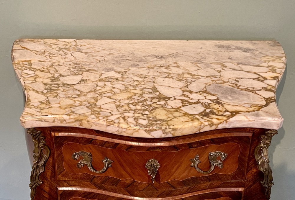 French Louis XV Revival Ormolu Mounted Kingwood Commode

 View IX