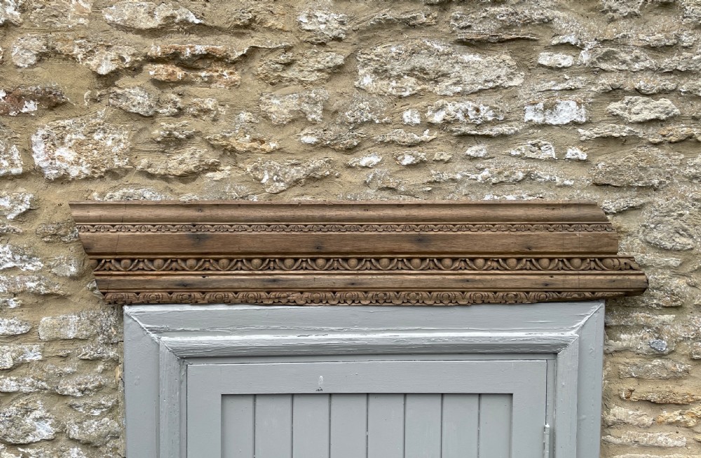 Section of Georgian carved oak cornice View III