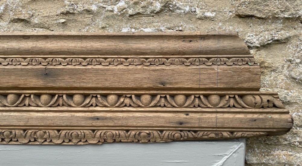 Section of Georgian carved oak cornice View IV