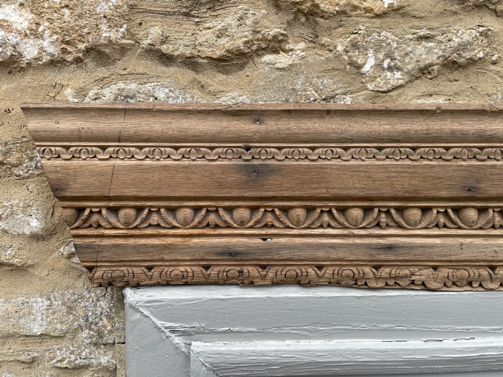 Section of Georgian carved oak cornice View V