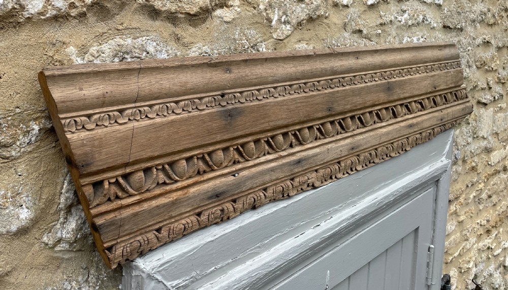 Section of Georgian carved oak cornice View VI