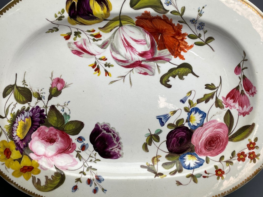 Derby porcelain sefving plate circa 1820 attributed to Moses Webster View IV