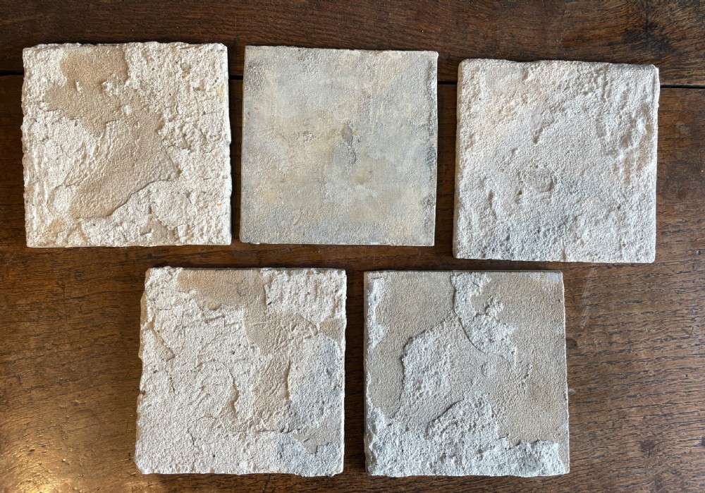 Five 19th Century Delft tiles View II