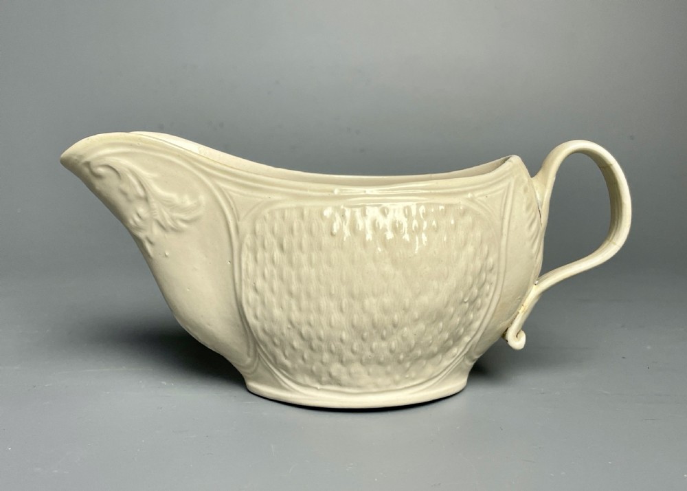 Staffordshire saltglaze sauce boat circa 1760