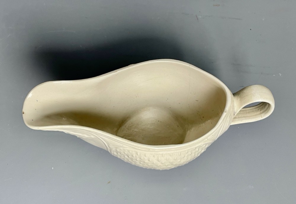 Staffordshire saltglaze sauce boat circa 1760 View V