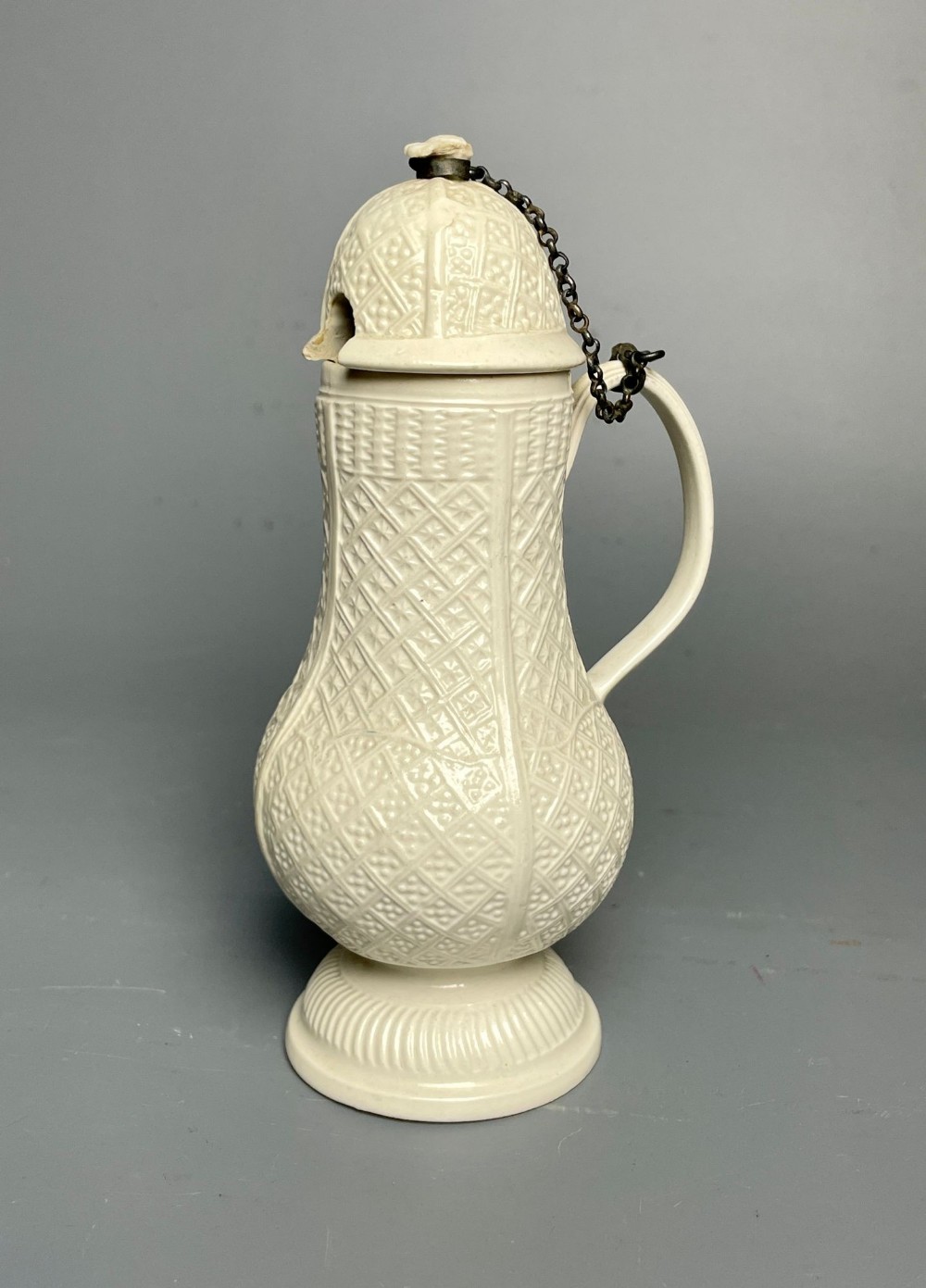 Staffordshire Saltglaze Mustard Pot circa 1760