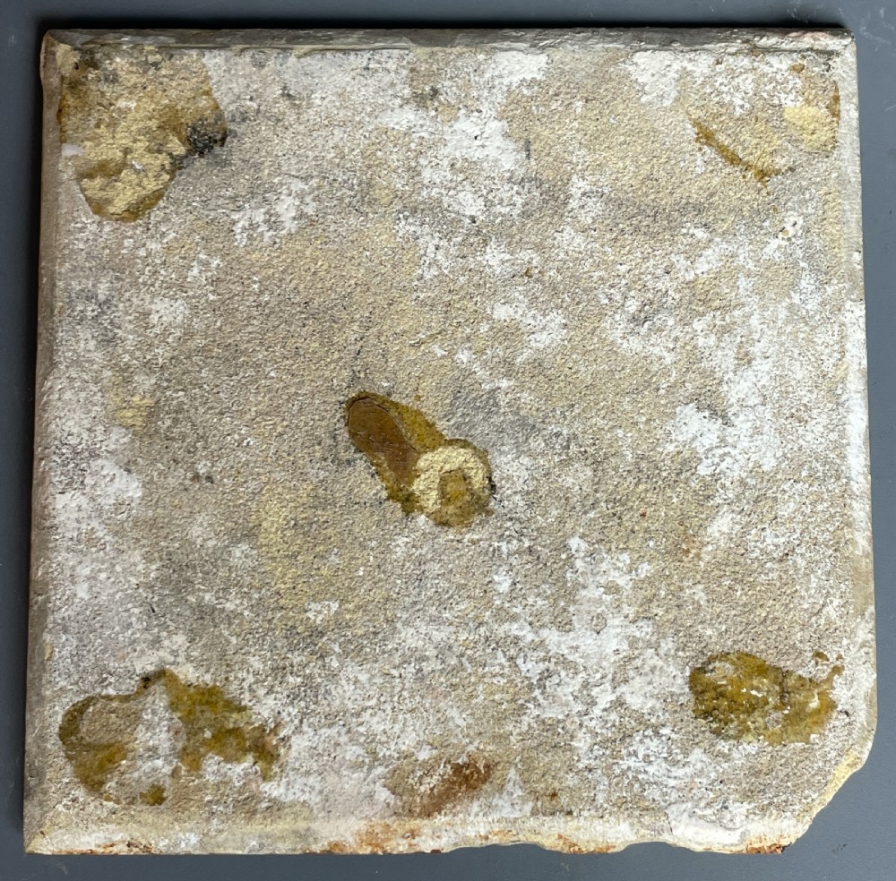 English Lambeth Delft powdered manganese ground tile circa 1740 View III