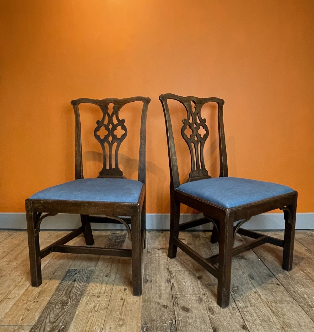 Pair of Georgian Mahogany Side Chairs