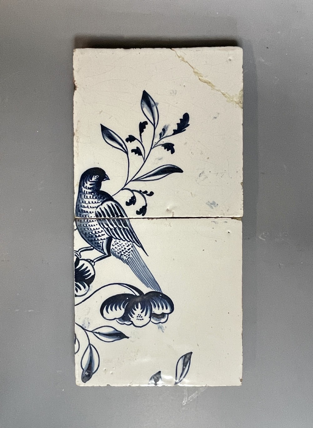 Delft 18th Century blue & white tile panel