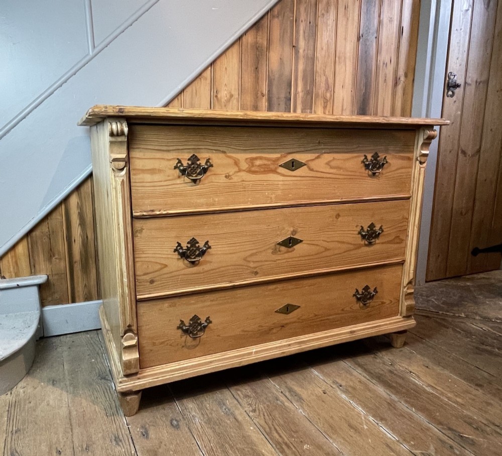 Antique Swedish Pine Chest of Drawers