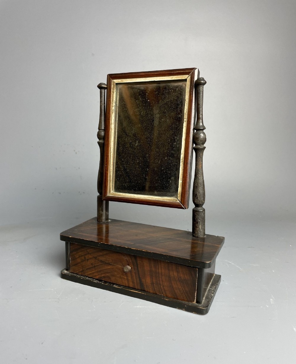 Victorian Toy Doll's Faux Bois Dressing Mirror