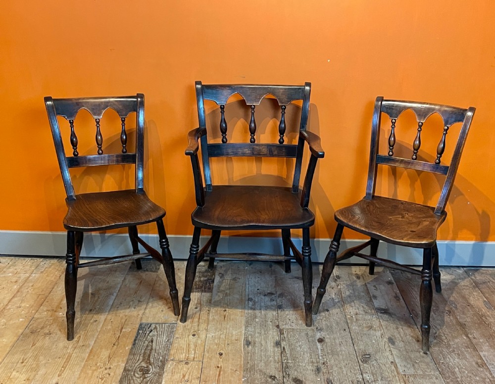 Set of eleven mid 19th century Dining / kitchen chairs View VII