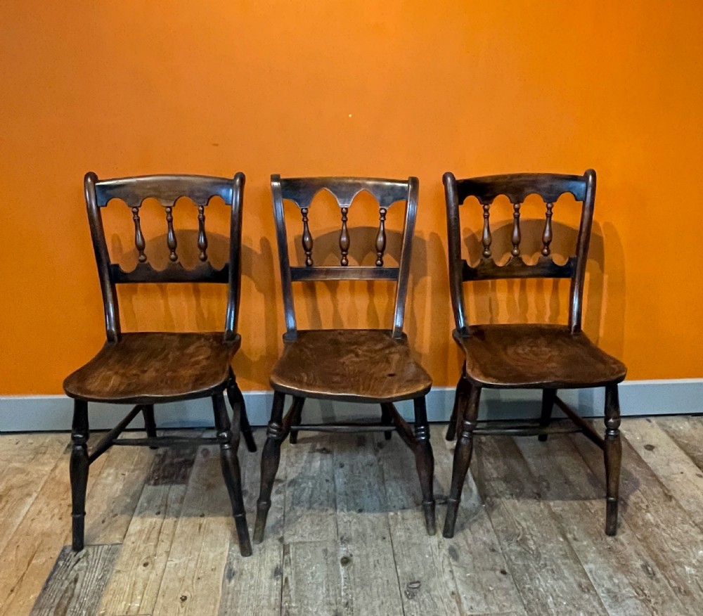 Set of eleven mid 19th century Dining / kitchen chairs View XIII