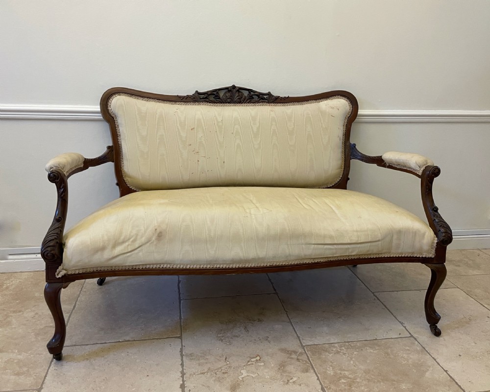 Victorian Mahogany Two Seat Sofa View II