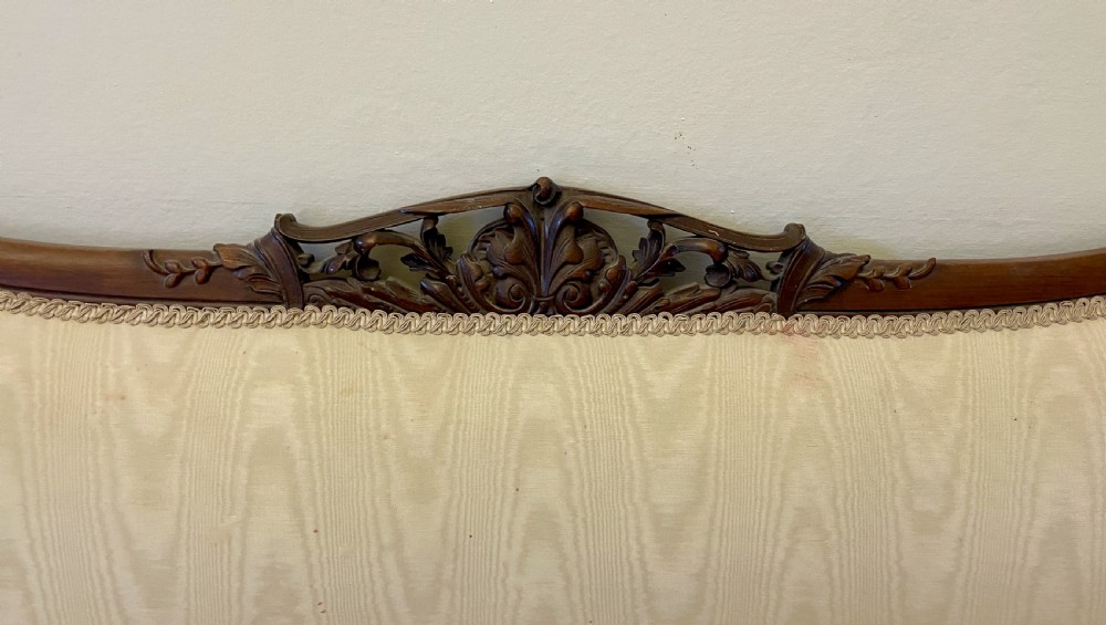 Victorian Mahogany Two Seat Sofa View IV