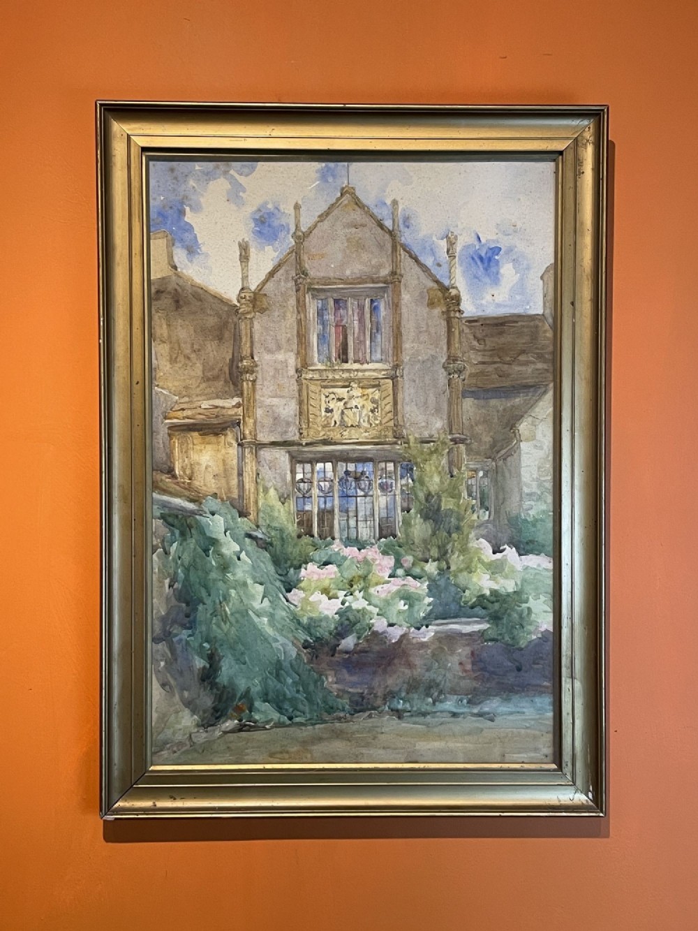 Edwardian Watercolour of an English Country House