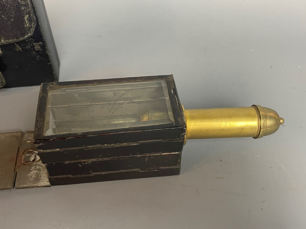 Rare Grimes Patent Railway Reading Lamp dated 1855 View IV