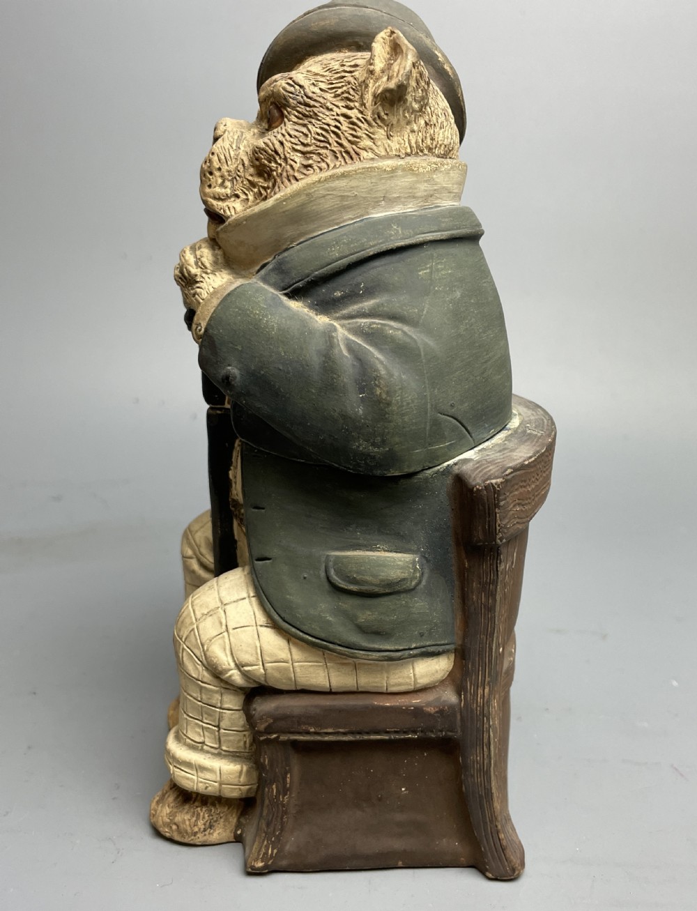 Austrian Cold Painted Terracotta Tobacco Jar by Johann Maresch View III