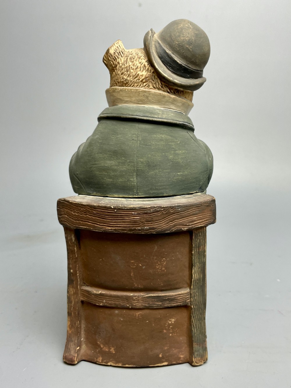 Austrian Cold Painted Terracotta Tobacco Jar by Johann Maresch View IV