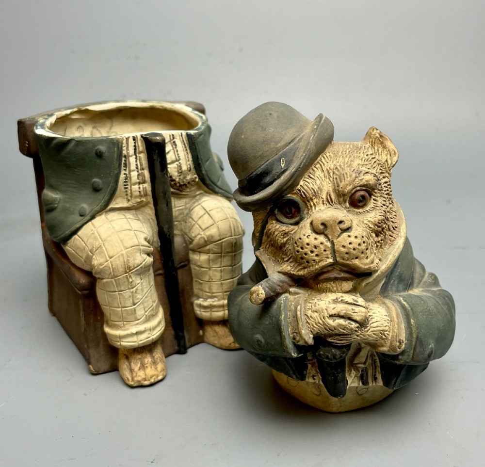Austrian Cold Painted Terracotta Tobacco Jar by Johann Maresch View VI