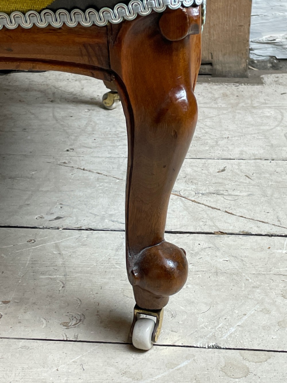 Victorian mahogany spoon back occasional chair View III