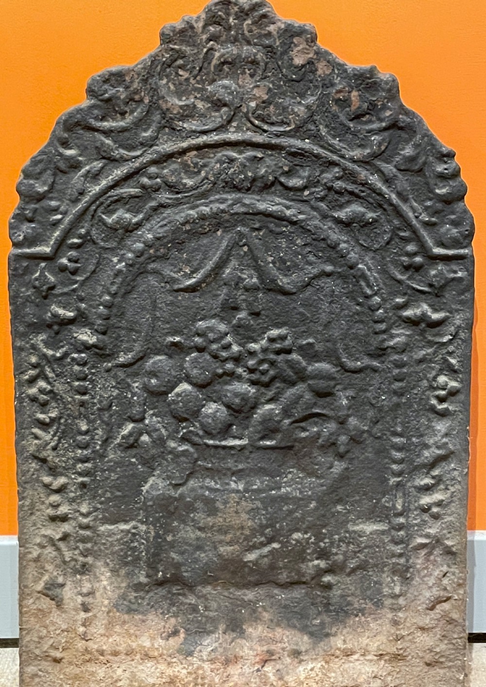 19th century cast iron fireback View II